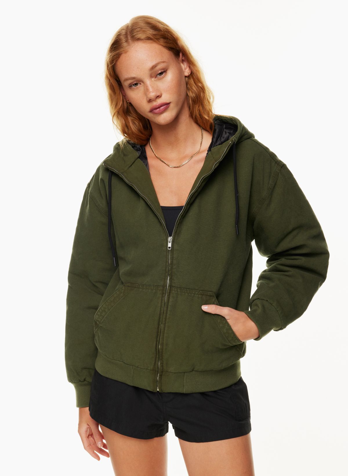 Quilted Zip-Up Hoodie - Luxury Knitwear - Ready to Wear