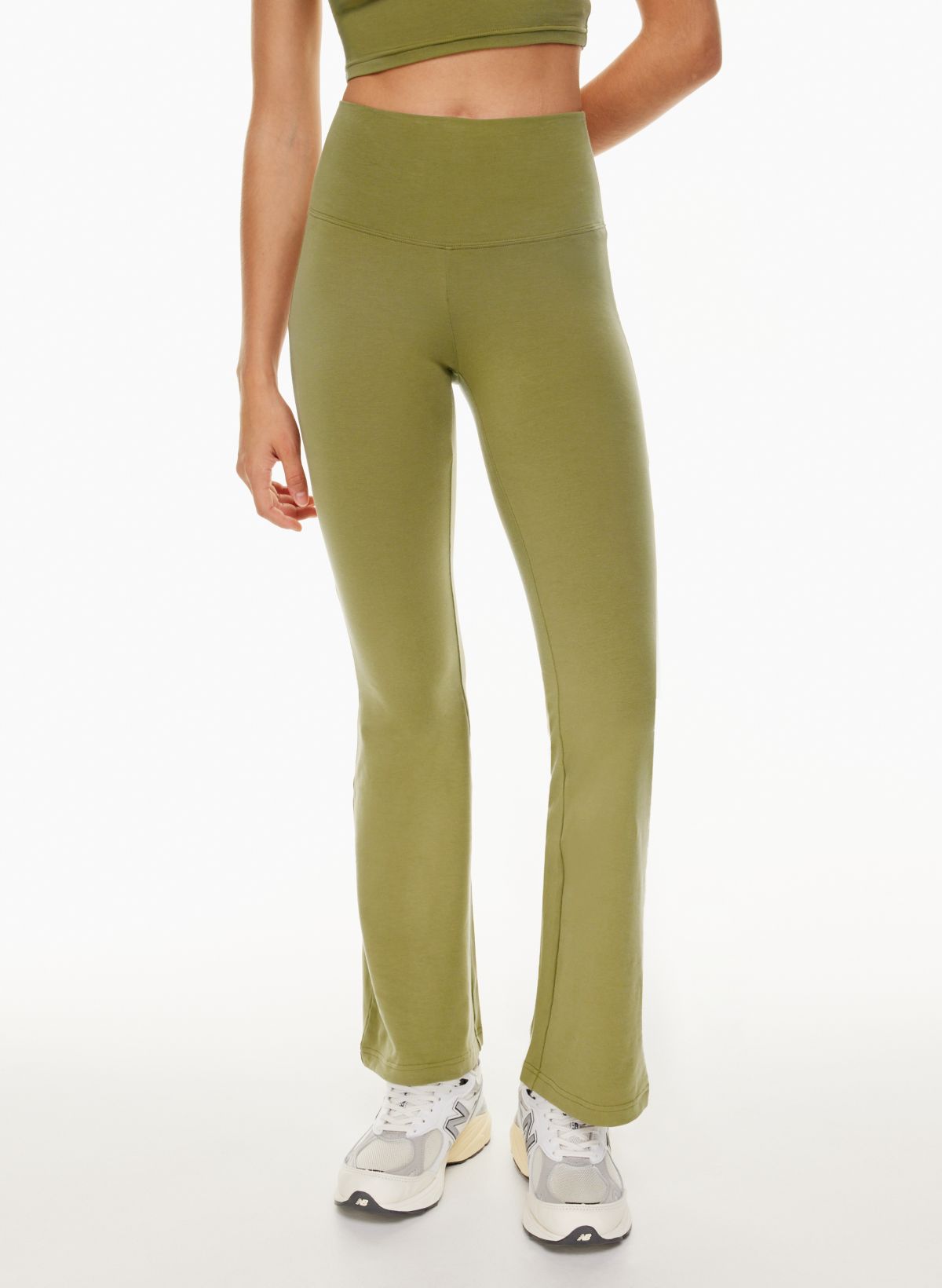 Aritzia TNA Atmosphere Flare Leggings Green Size XXS - $30 New With Tags -  From Delaney