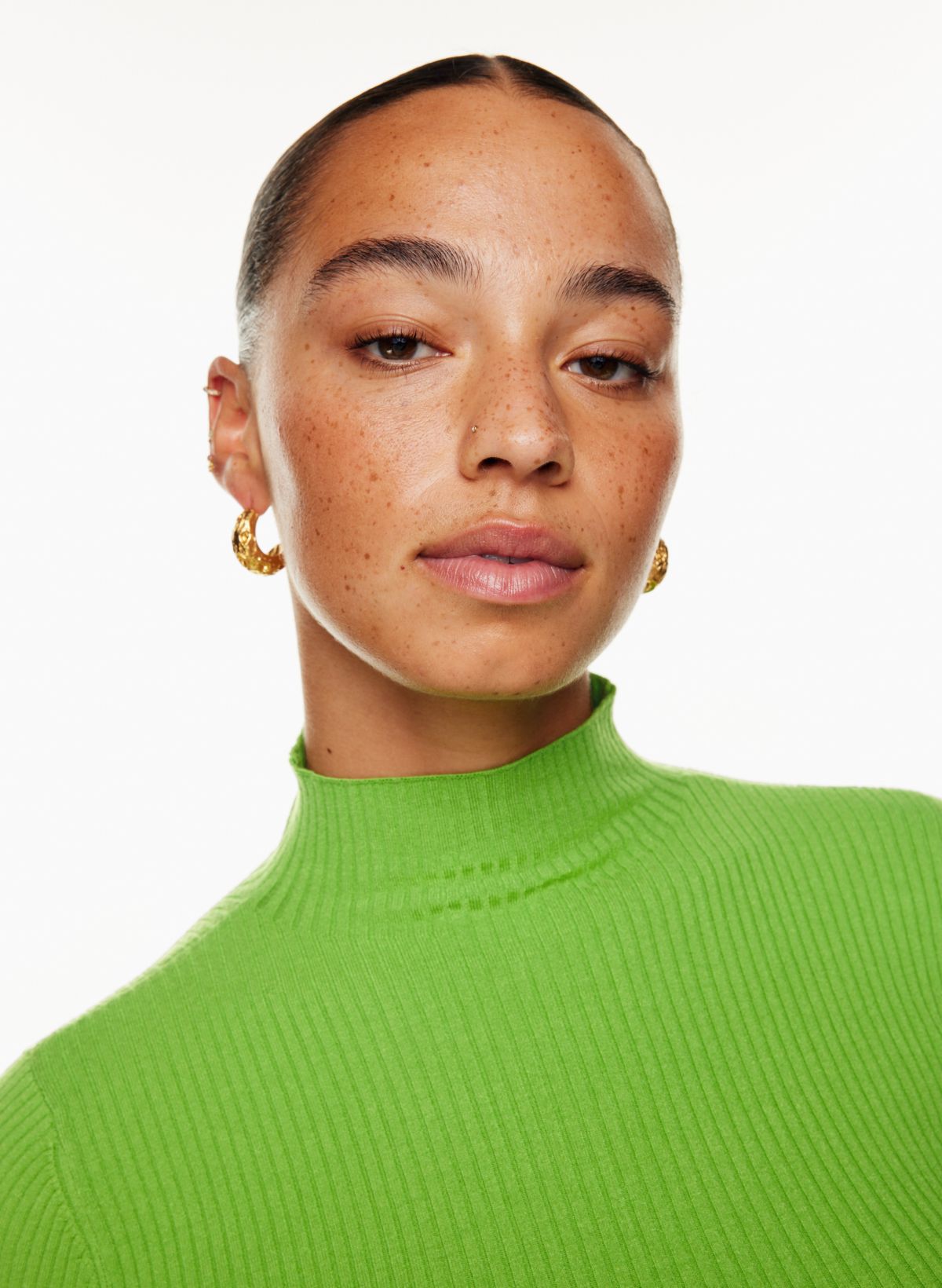 Zara neon ribbed outlet turtleneck