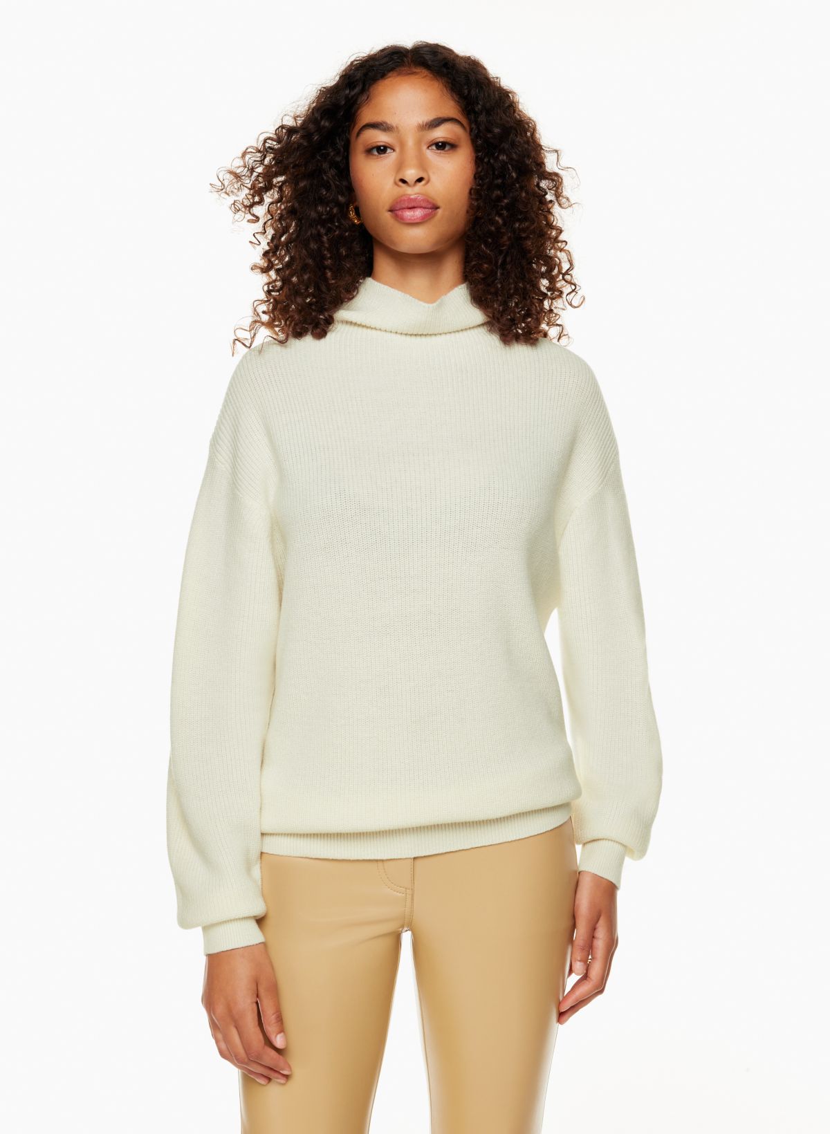 Cream sales turtleneck womens