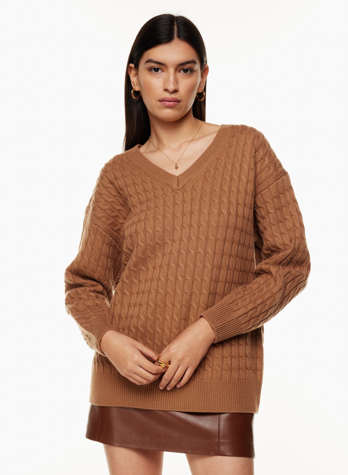 Inside Out Crew Neck Jumper - Luxury Orange