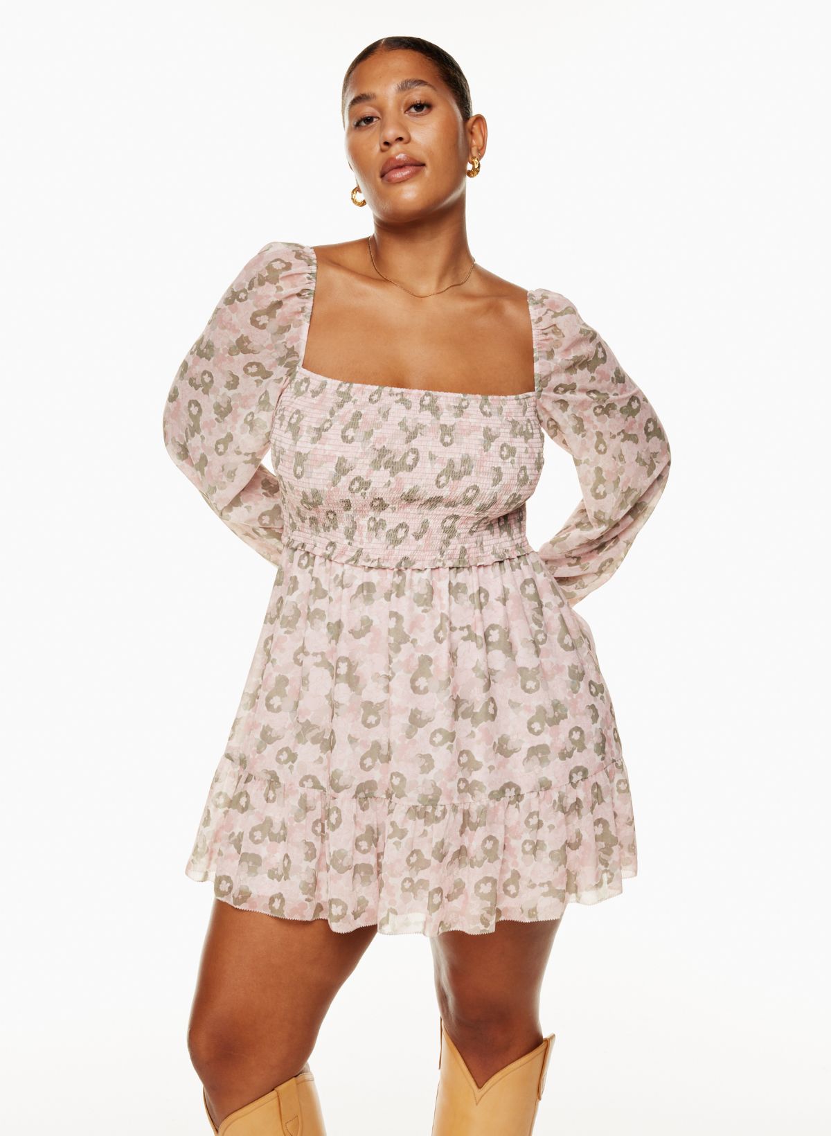 Tempest tucked outlet contour mini dress