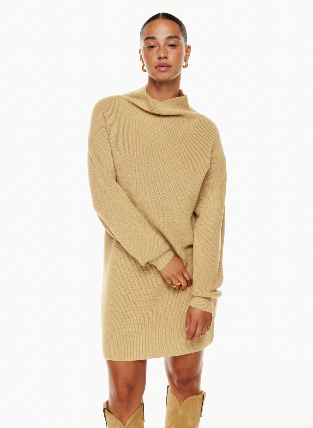 Buy ESSENTIALS Exclusive Beige Mock Neck Sweatshirt - Linen At 29