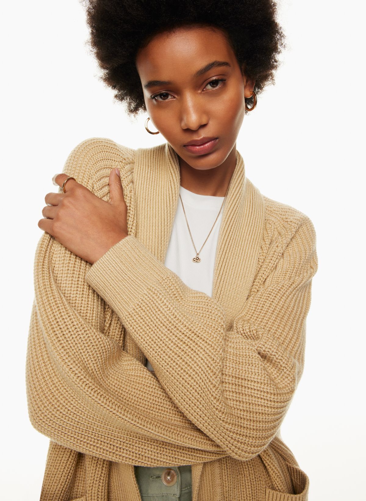 Aritzia cropped outlet cardigan