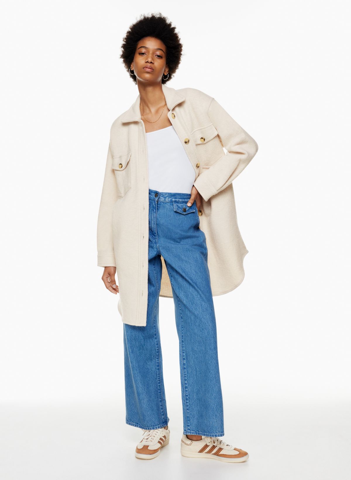 Wilfred Free THE GANNA LONG SHIRT JACKET Aritzia US