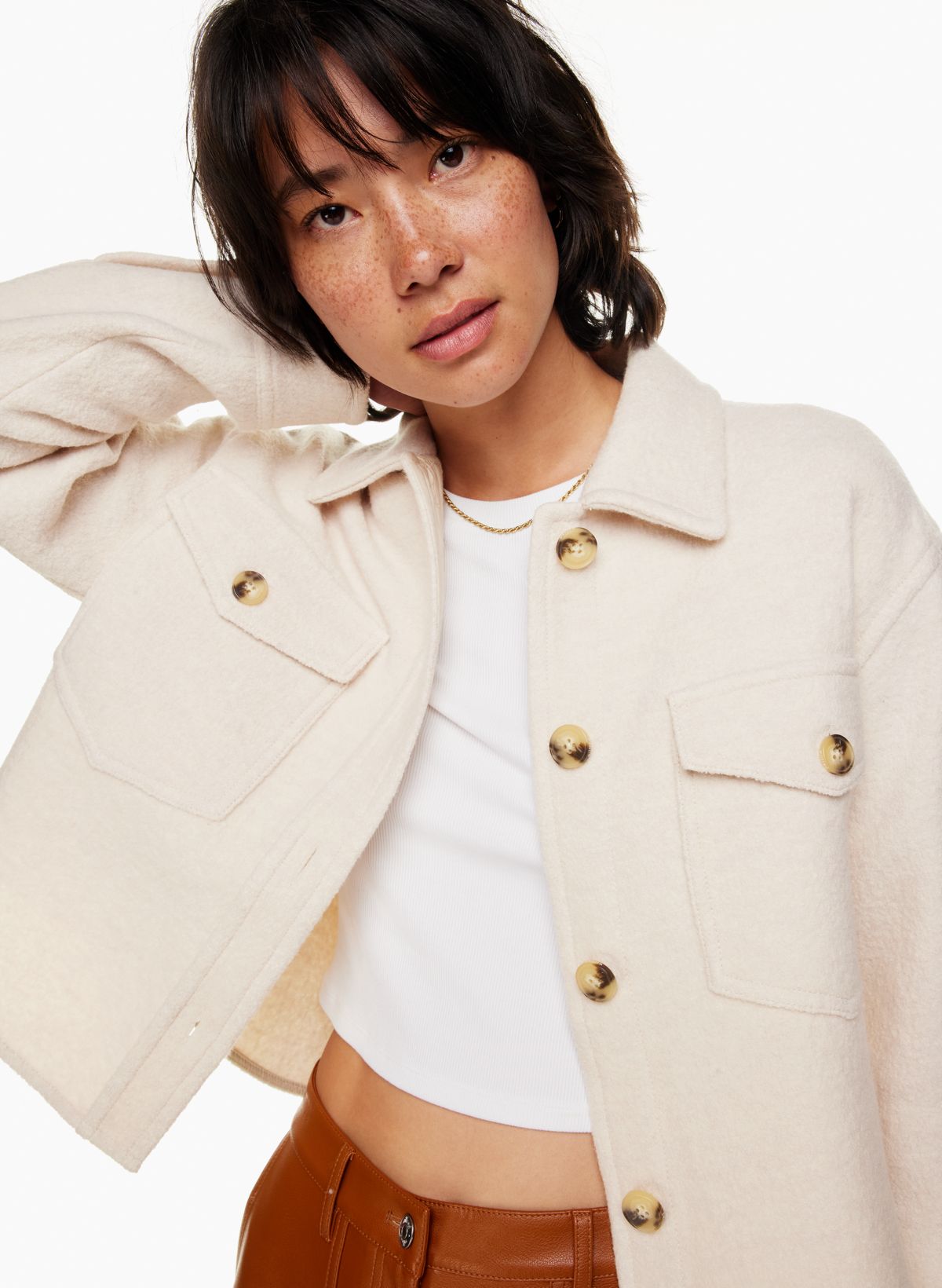 THE BOX CROP JACKET - WASHED BLACK – All Things Golden