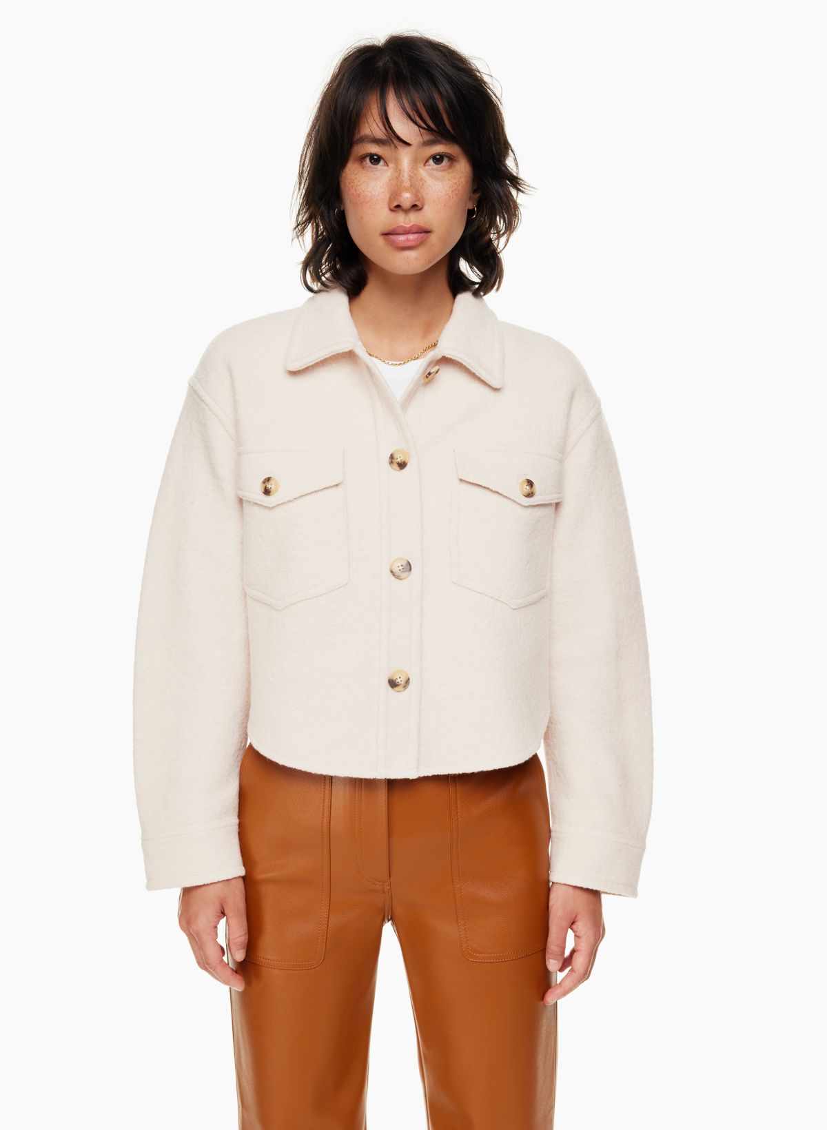 Aritzia Ganna Jacket in Deep Taupe