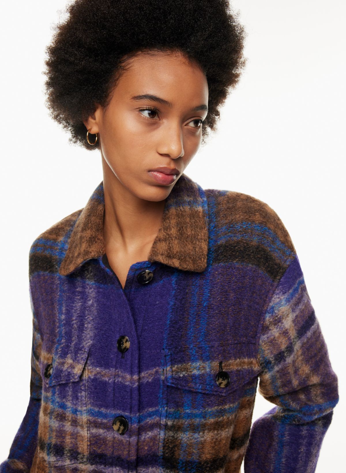 Aritzia wool 2024 shirt jacket