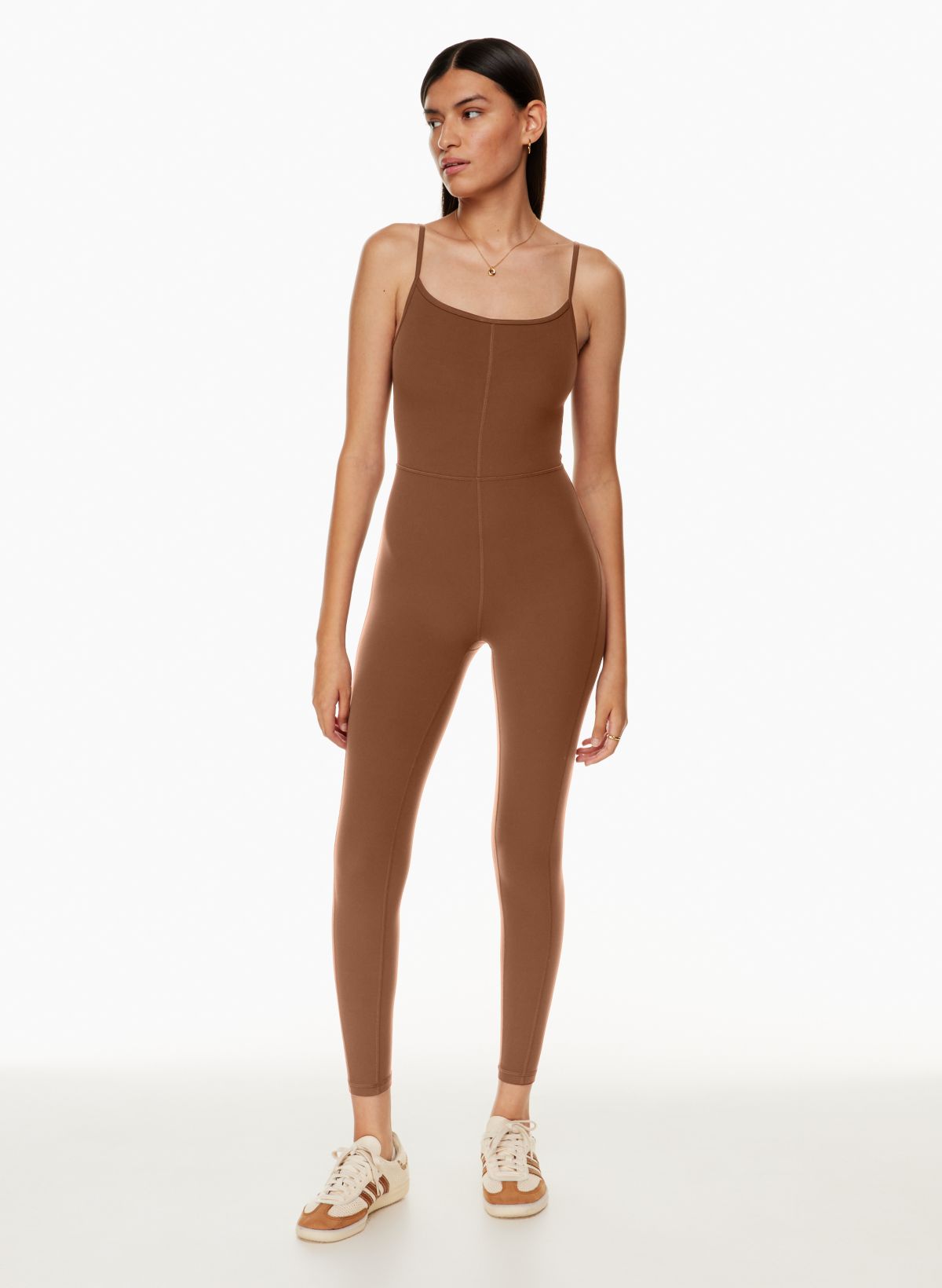 beige jumpsuit