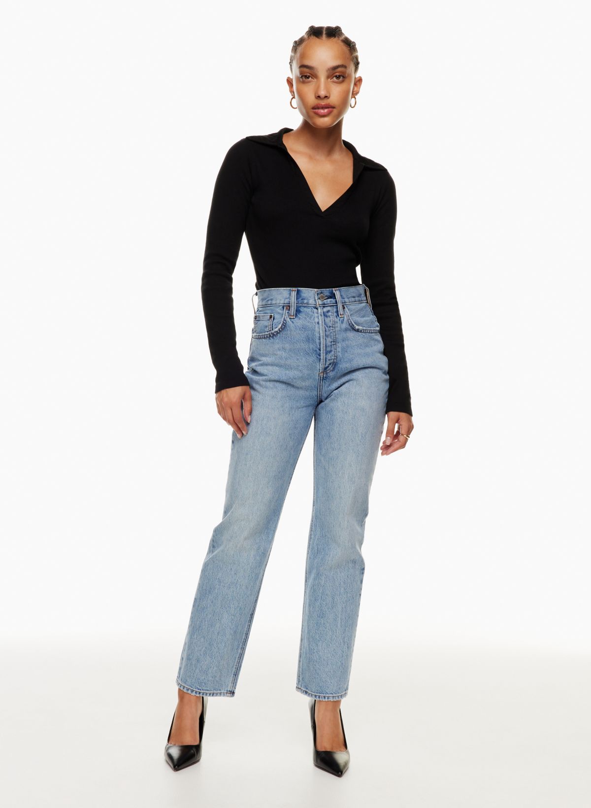 Denim Forum THE '90S JONI HIGH RISE LOOSE | Aritzia CA