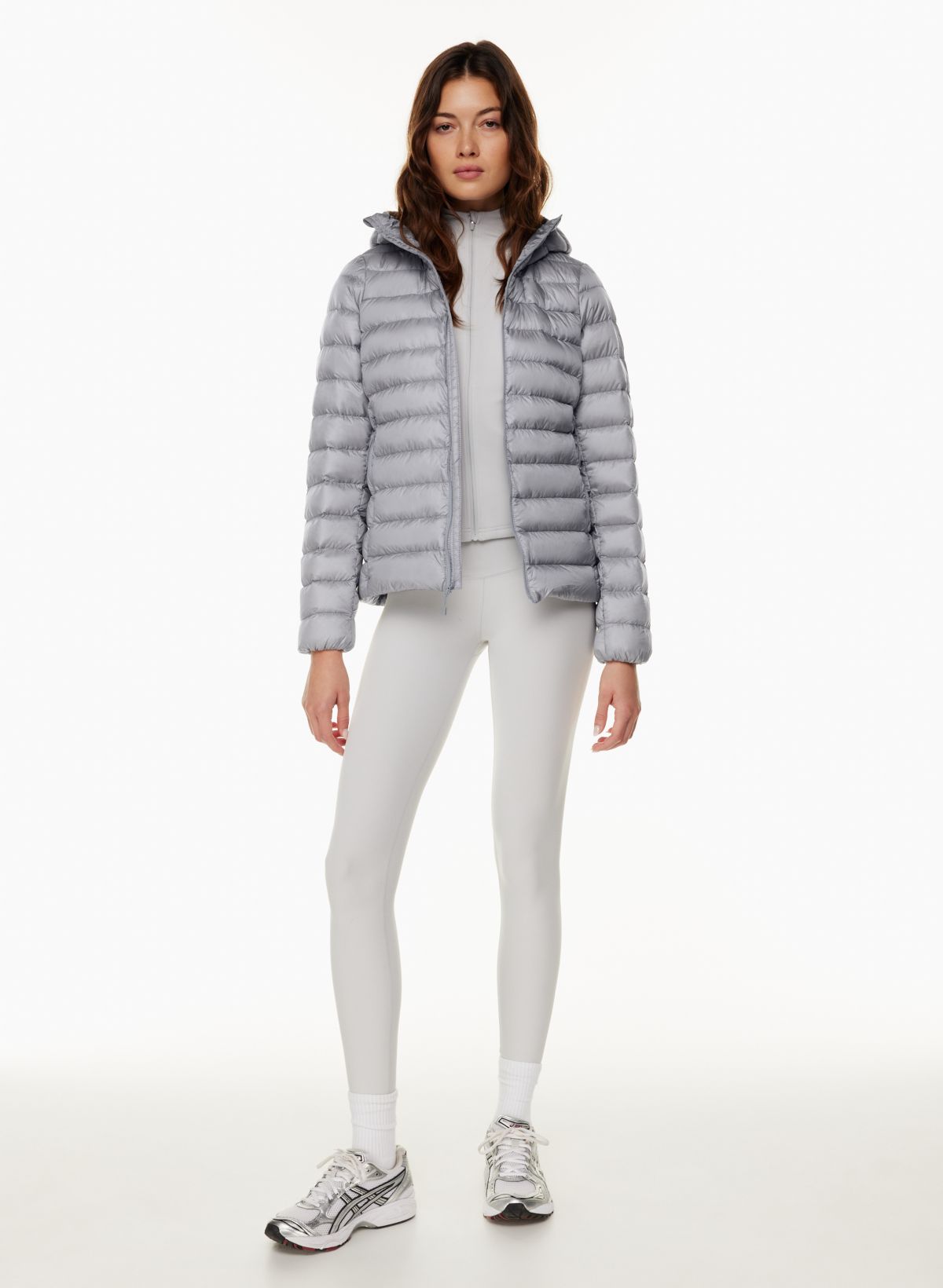 Lucy cropped hooded discount puffer