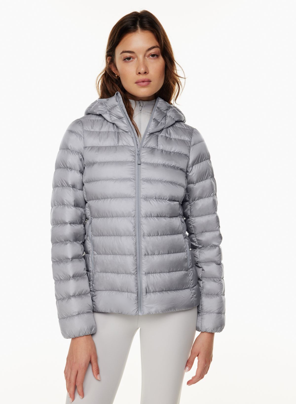 Aritzia TNA Archive Quilted Jacket White Sand XS