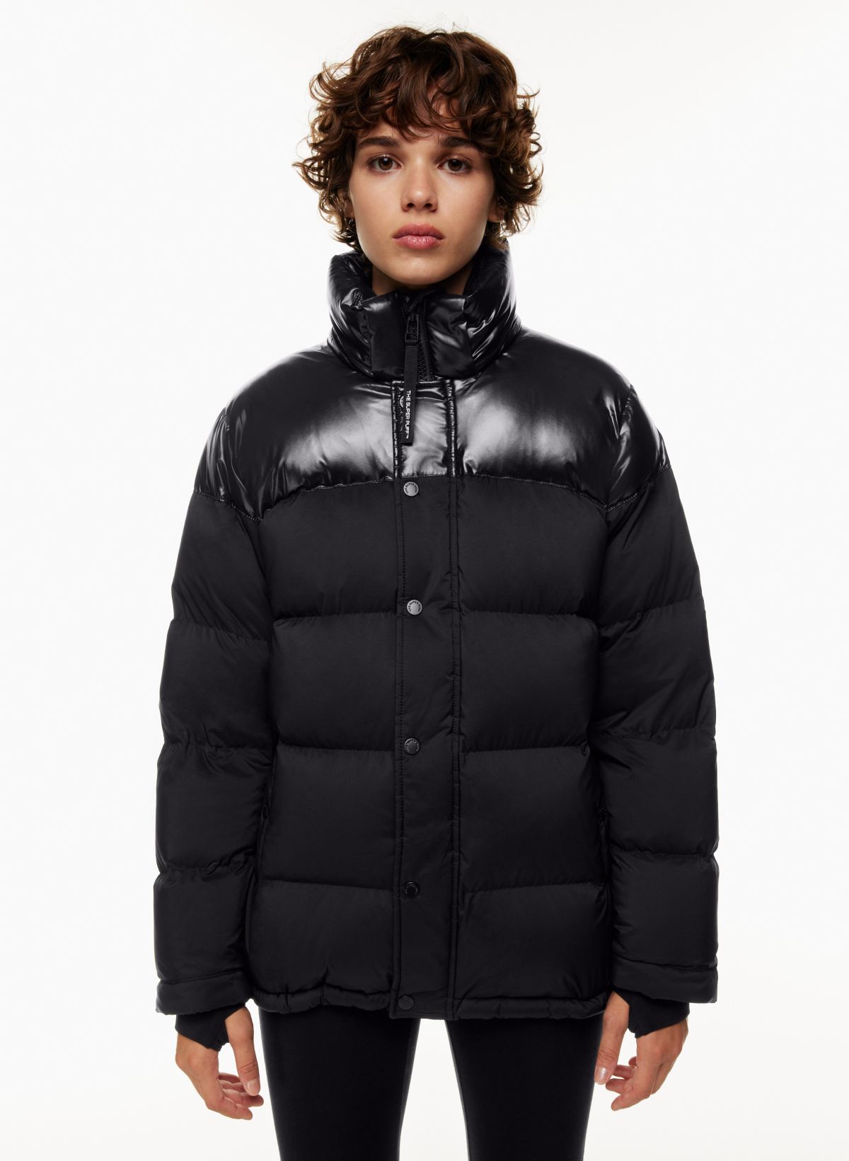 Aritzia super puff black sale