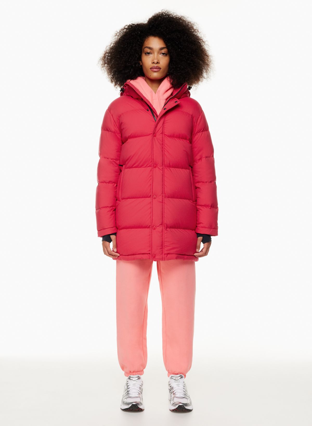 Aritzia store pink puffer