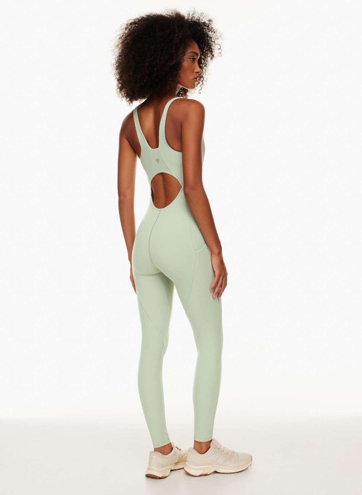 Seamless Flare Slit Jumpsuit (Wild Green) – Fitness Fashioness