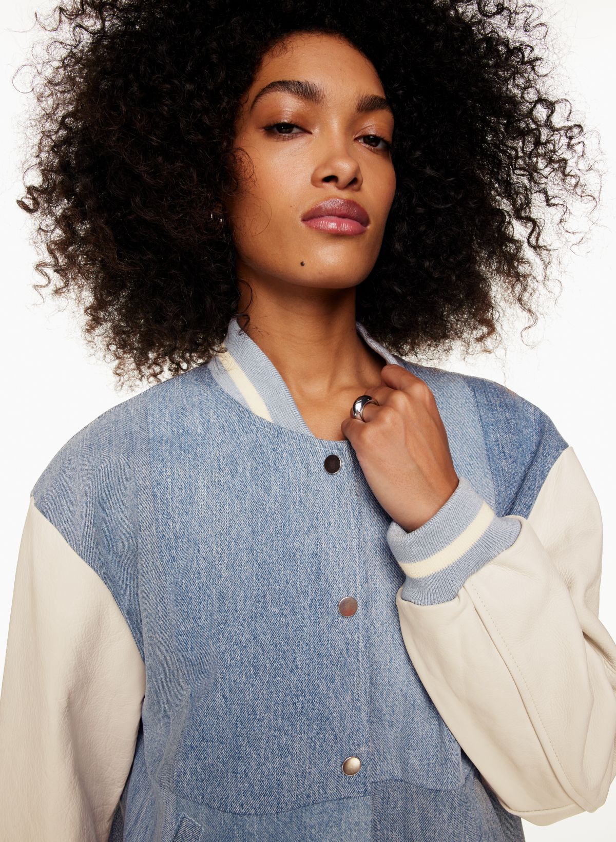 EB Denim VARSITY JACKET | Aritzia US