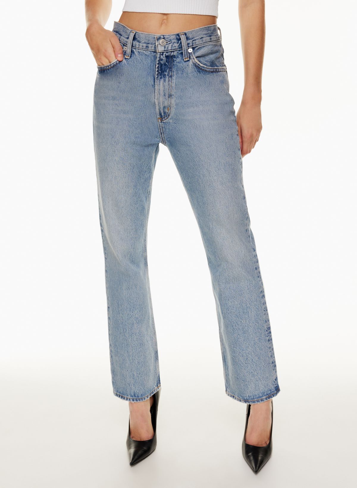 Buy 90s Vintage High Rise Bootcut Jeans for CAD 104.00