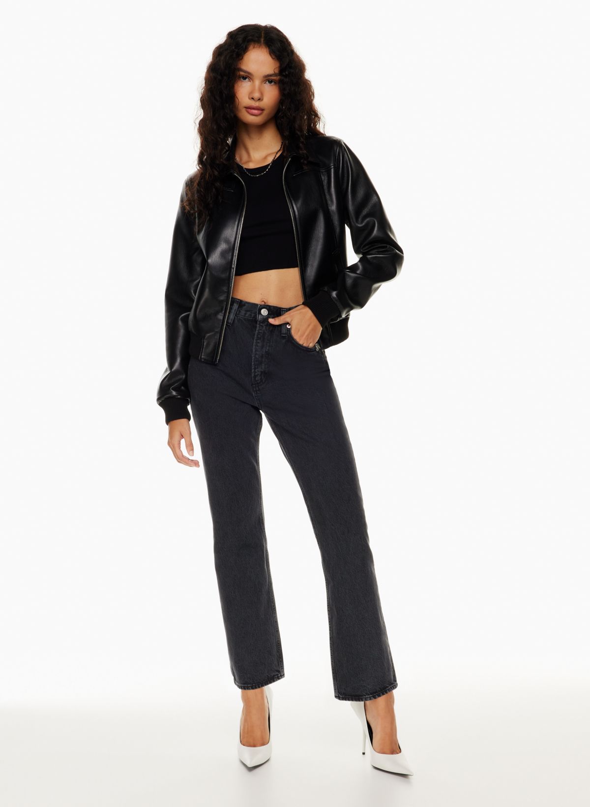 Mid Rise Black 90s Ankle Boot Jeans curated on LTK