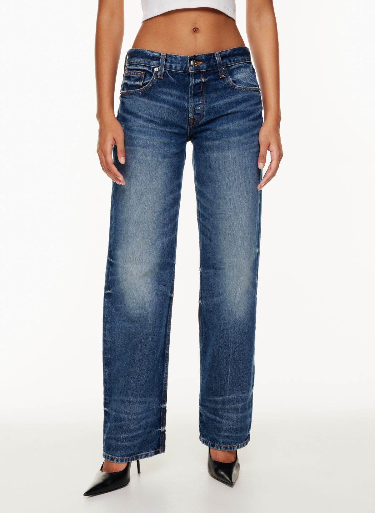 Women's Jeans, Black, Blue & Low Rise Denims