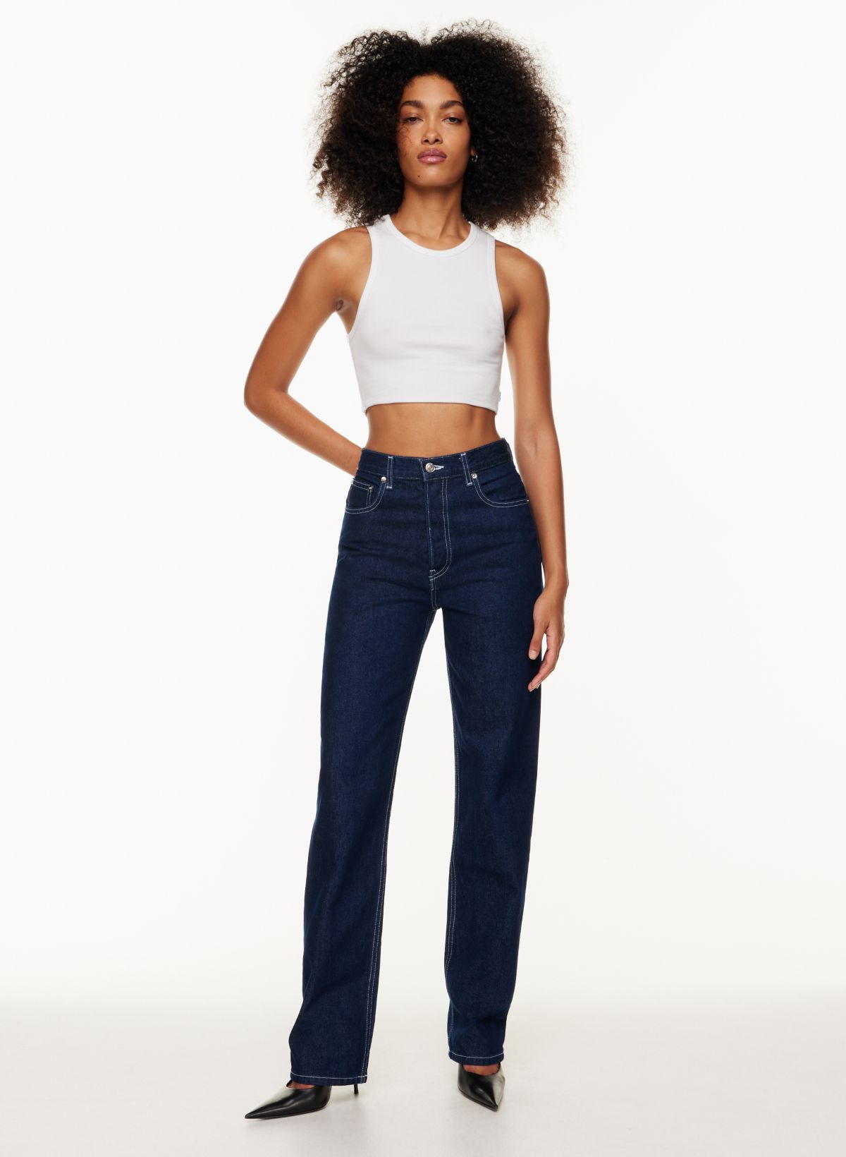 EB Denim HIGH RISE STRAIGHT JEAN