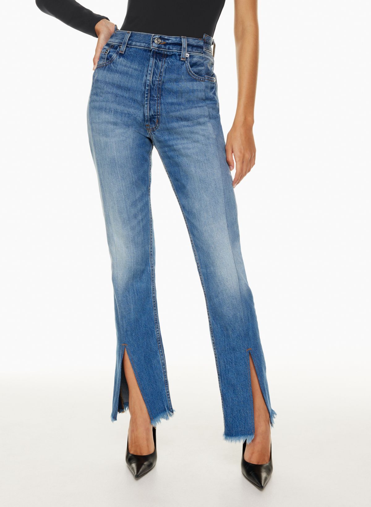 High low best sale hem jeans