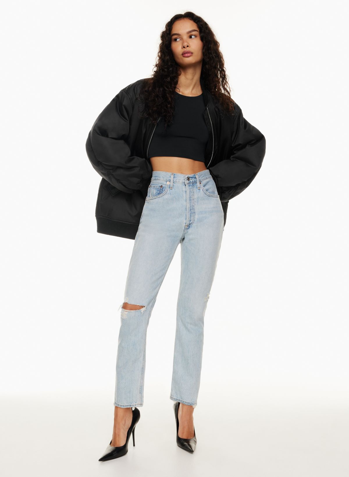 AGOLDE RILEY LONG JEAN Aritzia CA