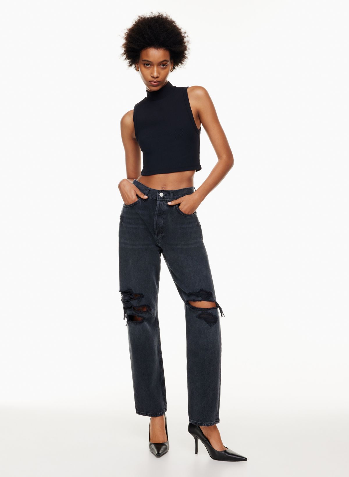 Agolde black sale jeans