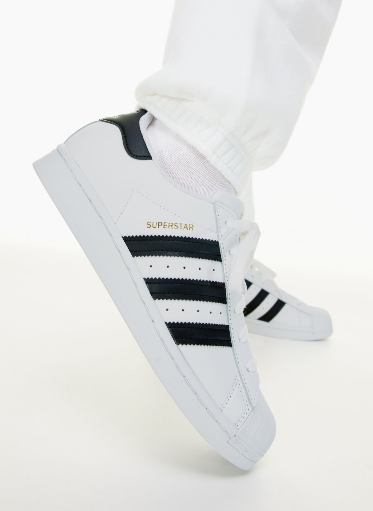 Vintage Adidas Superstar Shoes Shell Toe Three Stripe Men's Size 9 - eSale