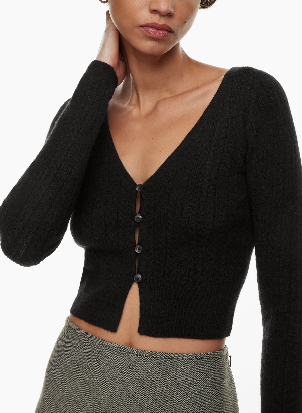 Aritzia cropped outlet cardigan