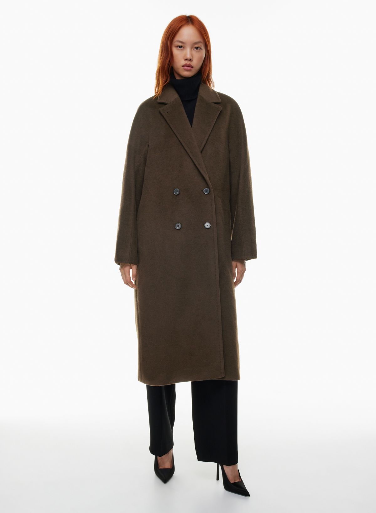 Babaton slouch cheap wool coat