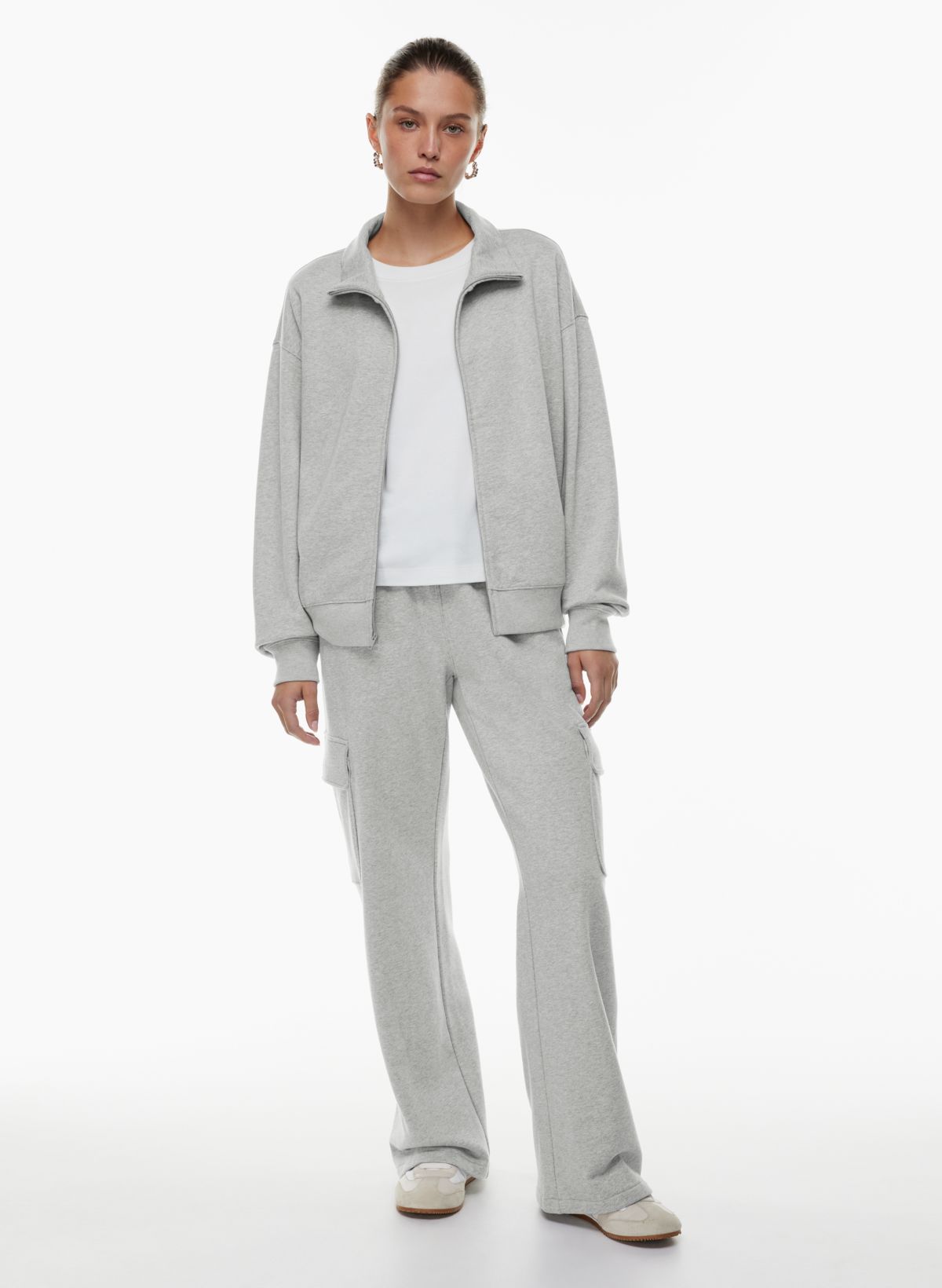 Cargo Pocket Quarter Zip Straight Leg Tracksuit