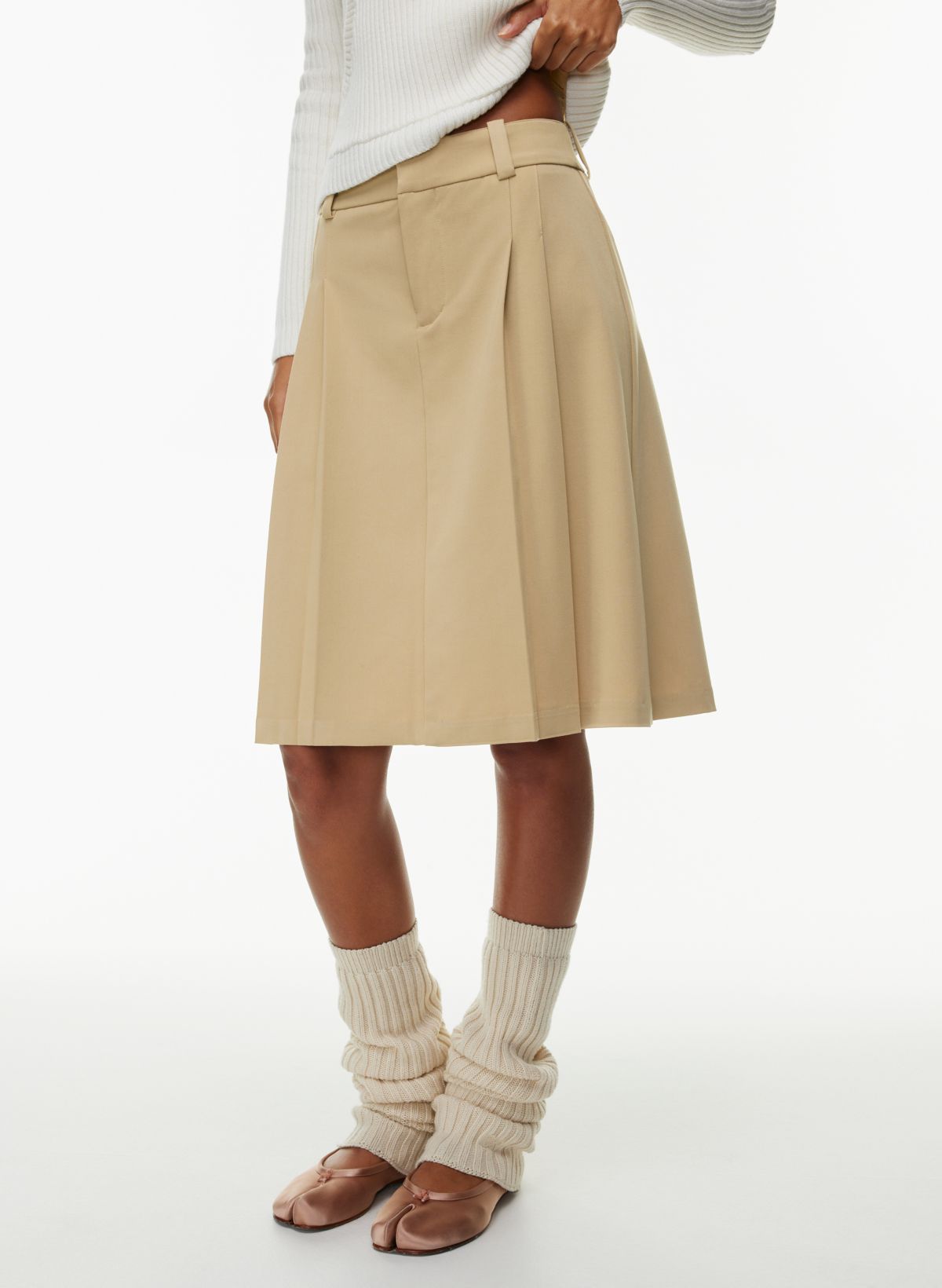 Pleated midi skirt clearance aritzia