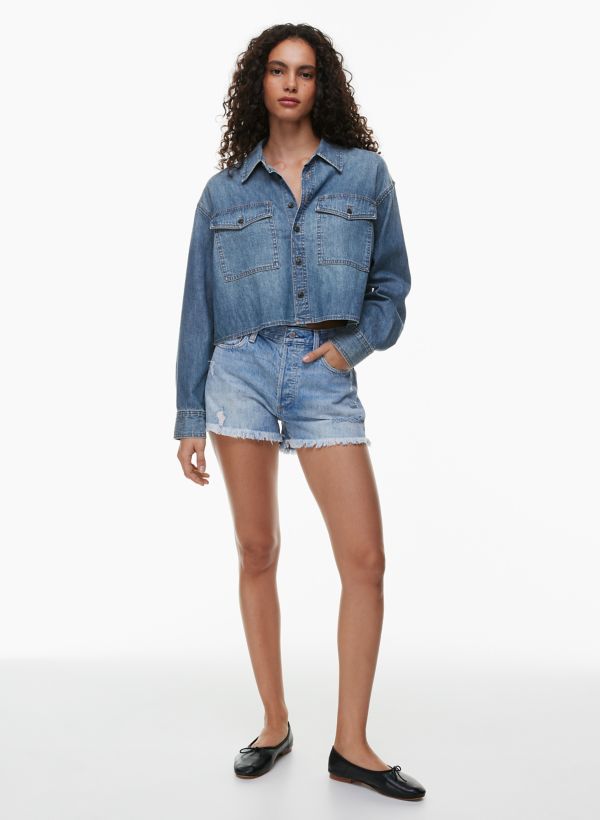 Sexy Aritzia Denim Shorts With Pockets For Women Perfect For Clubwear,  Casual Summer Wear, And Skinny Fit From Luote, $15.37