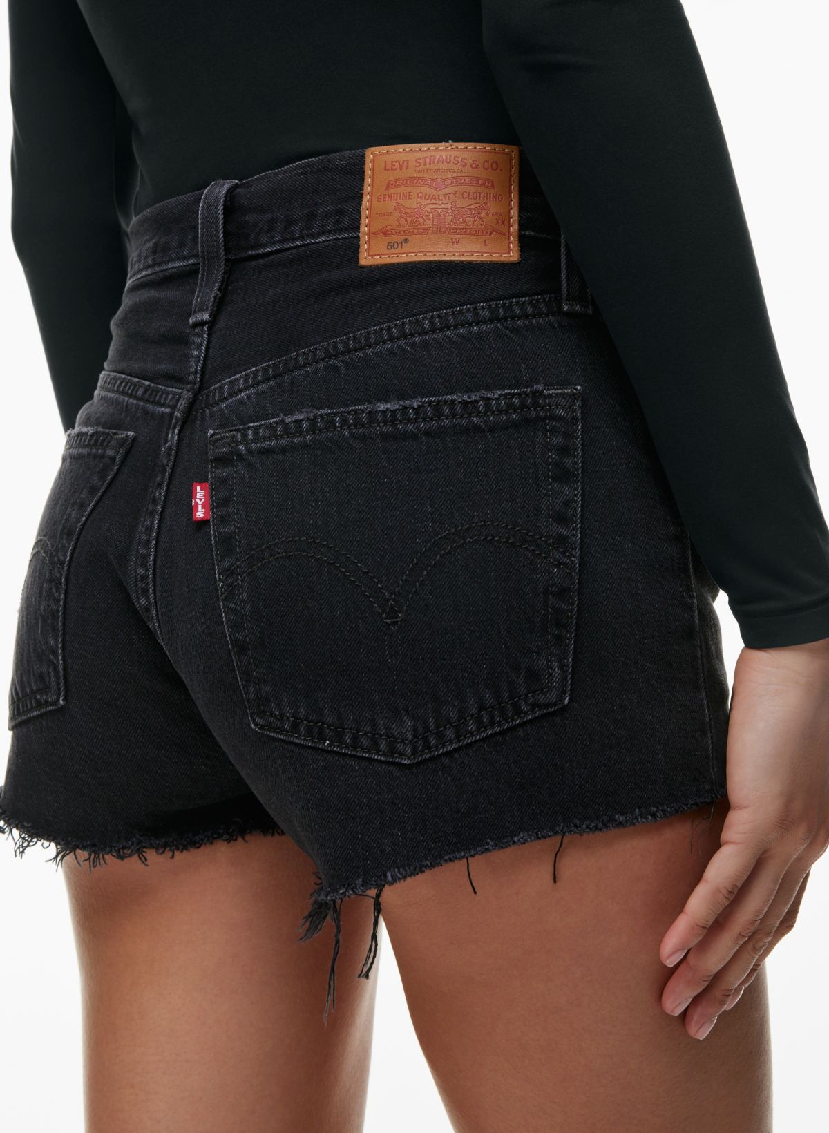 Black levi store jean shorts