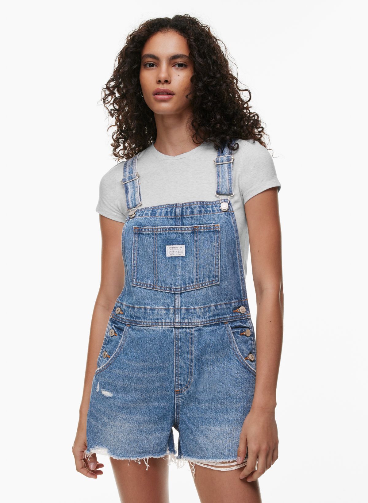 Levis vintage hot sale denim shortalls