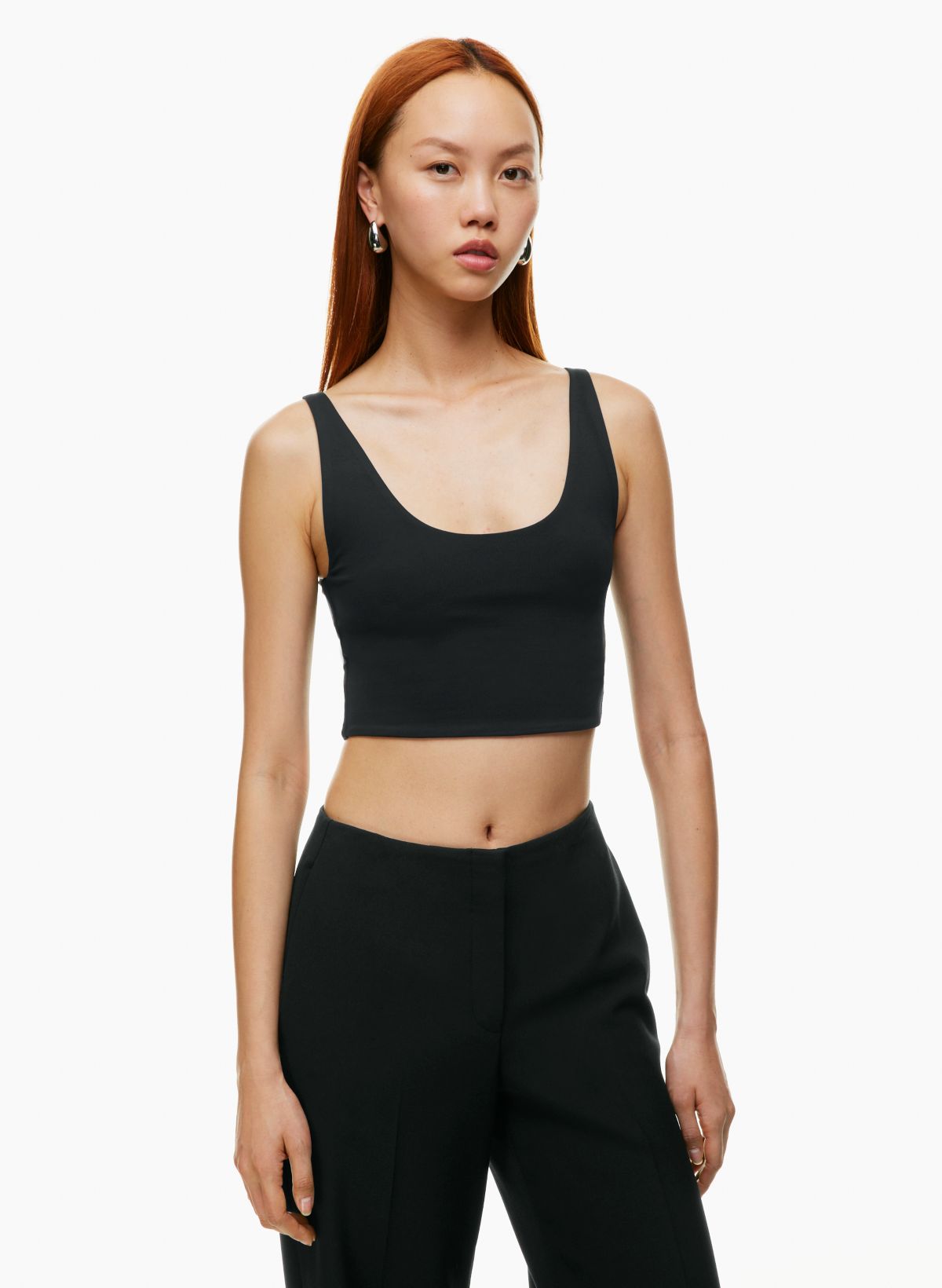 are the babaton contour muscle tanks see thru? would i need to