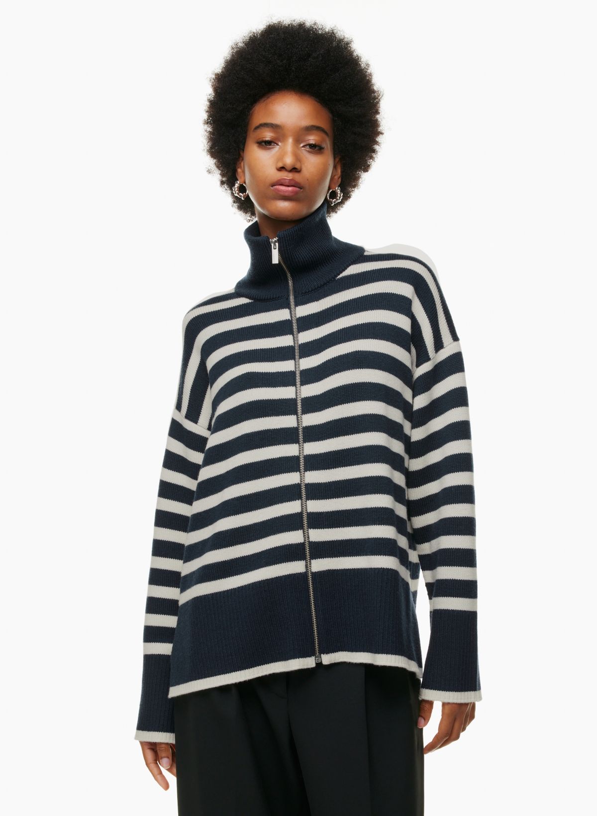 Aritzia zip up sweater sale