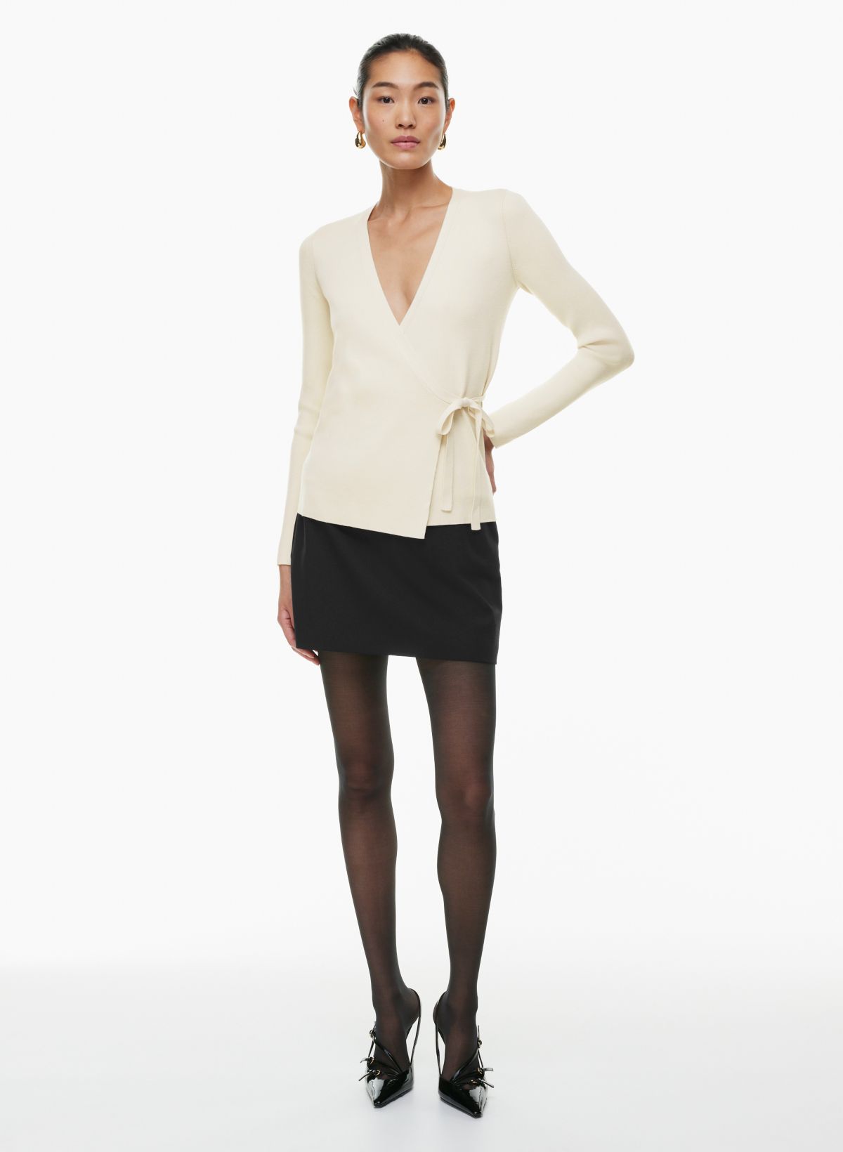 Aritzia wrap clearance sweater