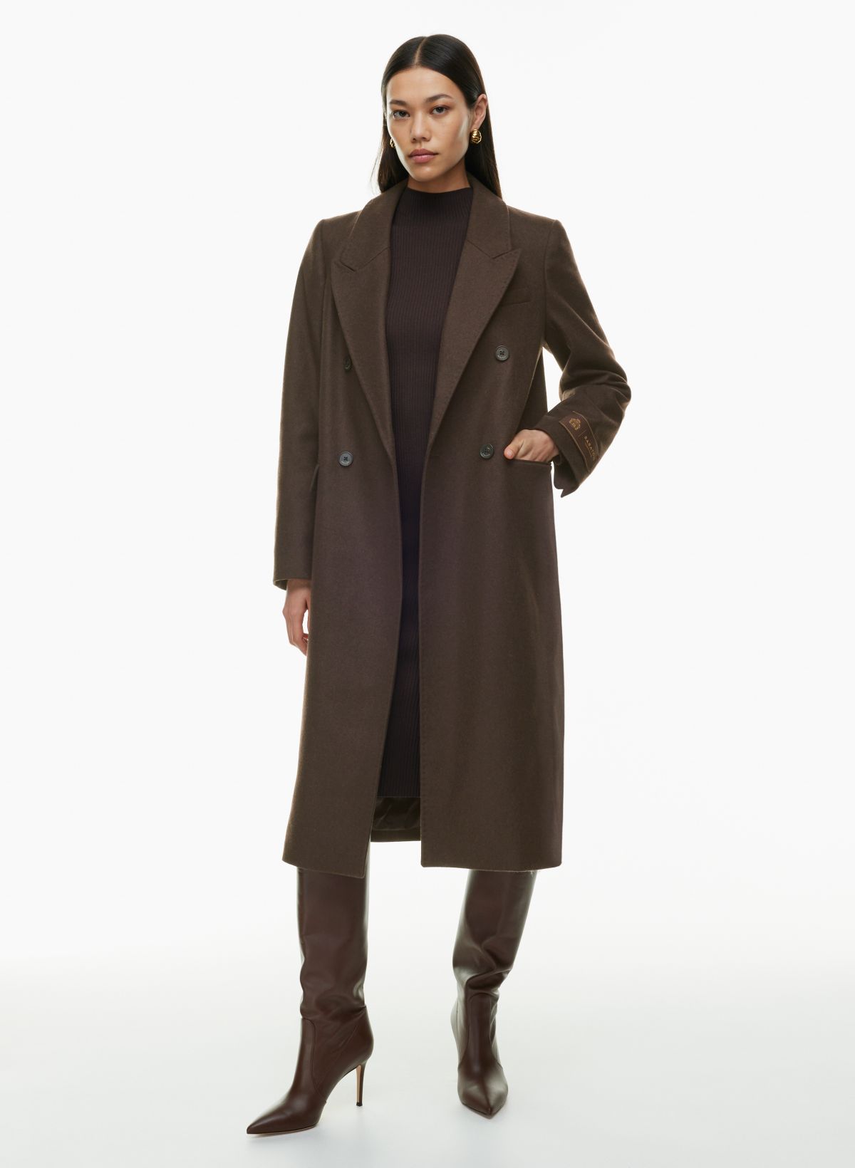 Jackets & Coats, Premium Double Breasted Italian Wool Tailored Coat