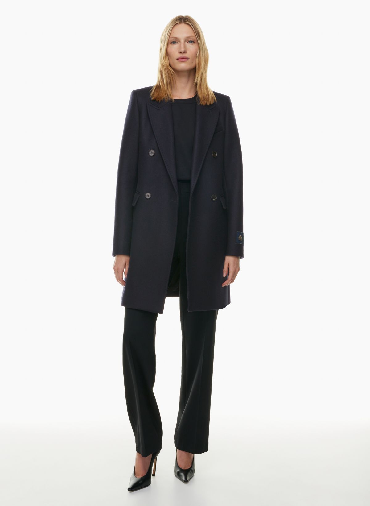 Mid thigh 2024 wool coat