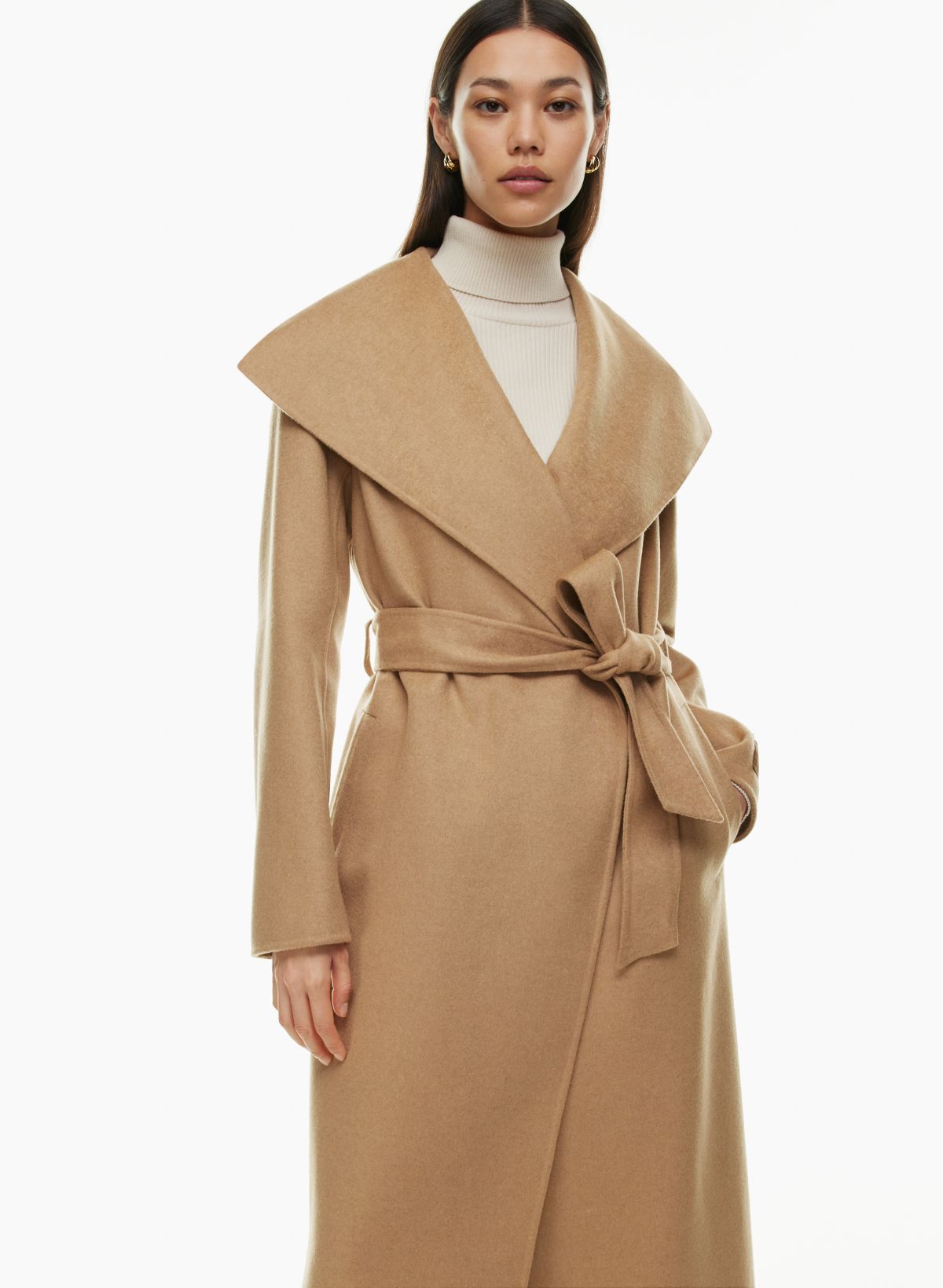 Removable Collar Double Face Coat - Ready to Wear