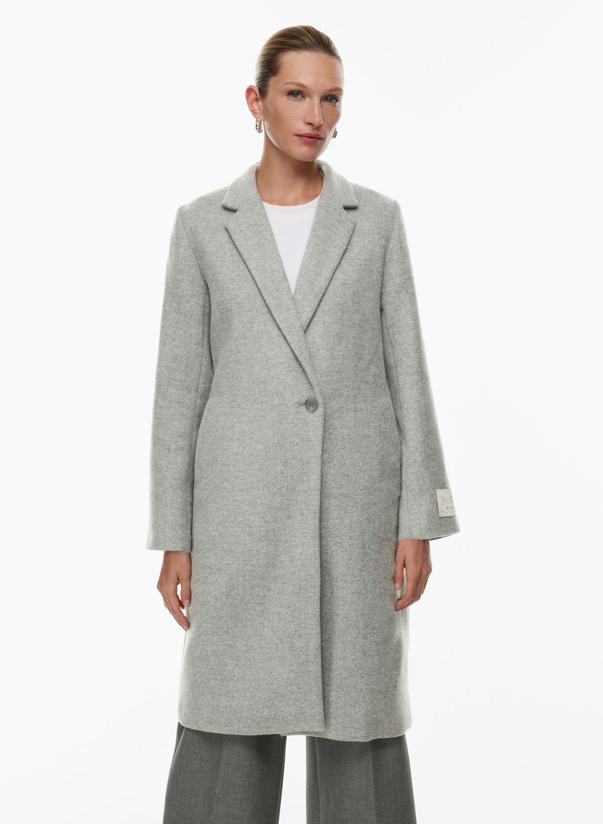 Buy Light Grey Wool Rich Double Breasted Peacoat from Next USA