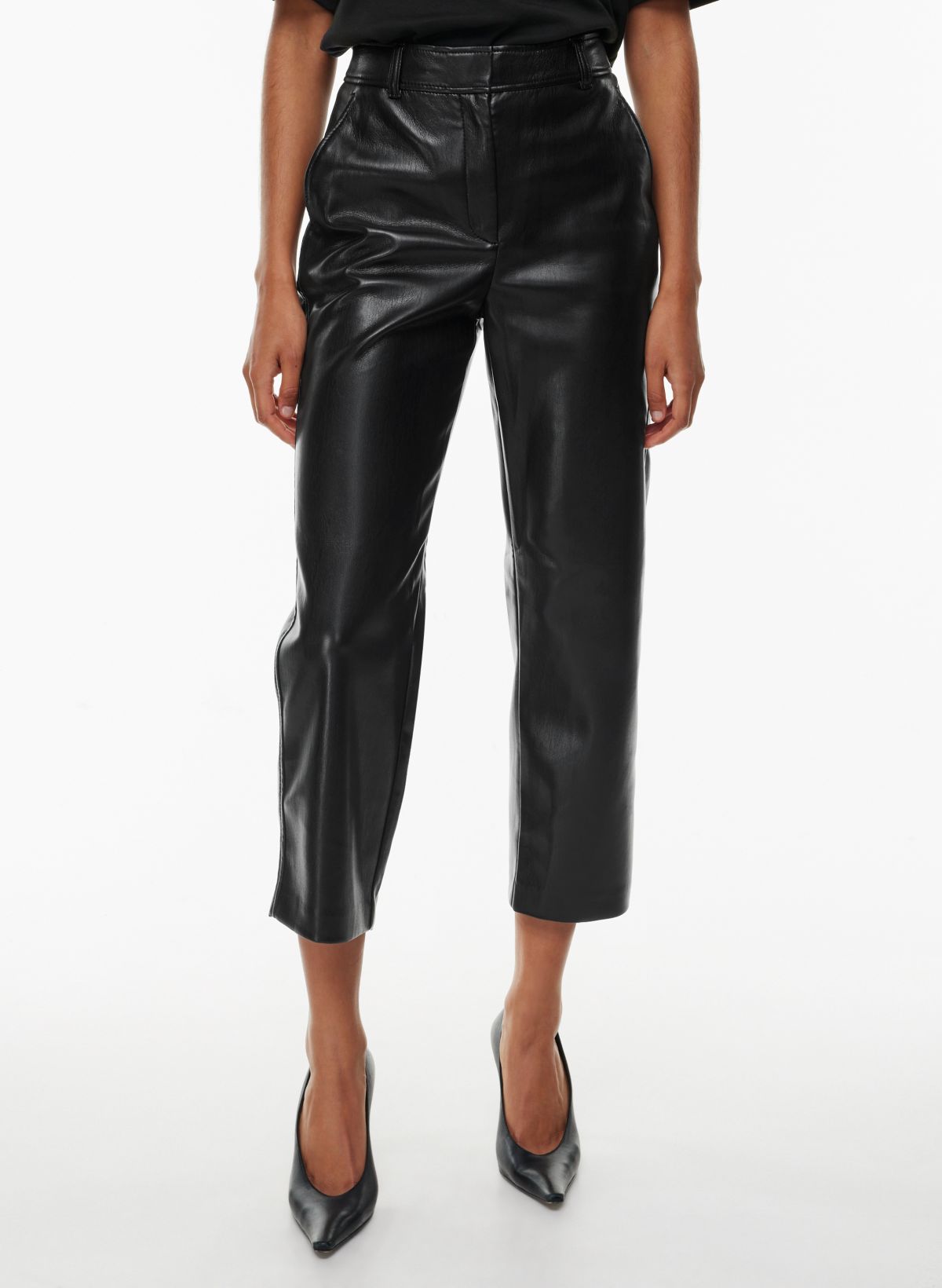 Black Cropped Pants for Women