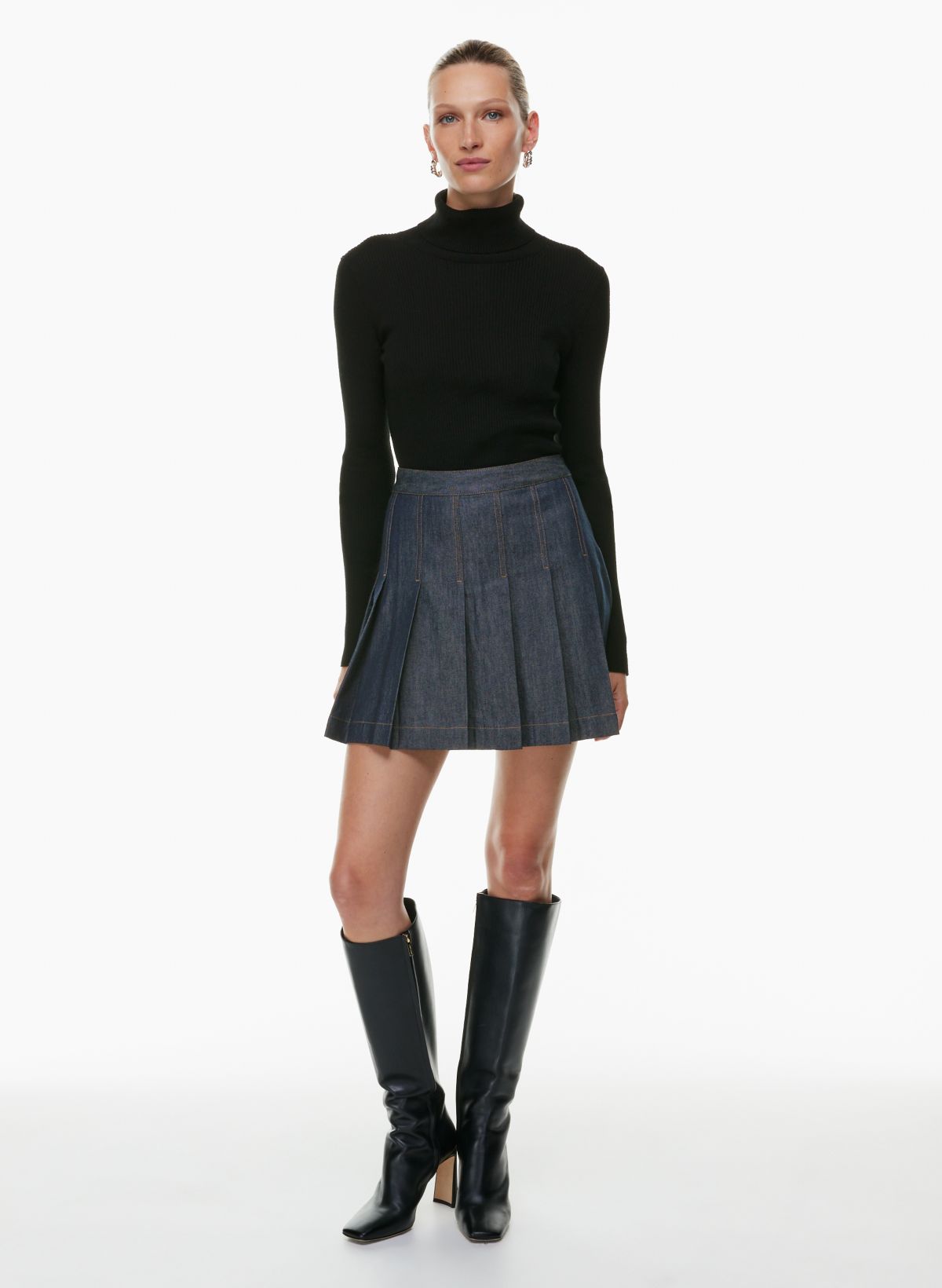 Babaton PERSPECTIVE JEAN SKIRT Aritzia US