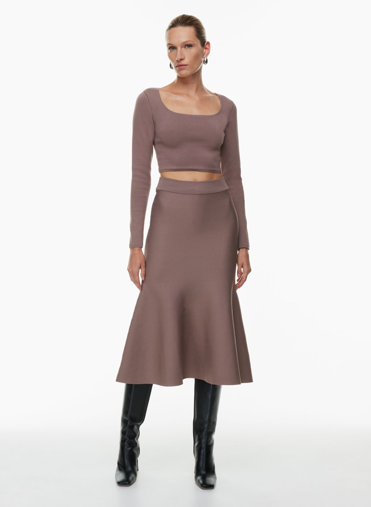 Babaton SCULPT KNIT ARRIVAL SKIRT | Aritzia US