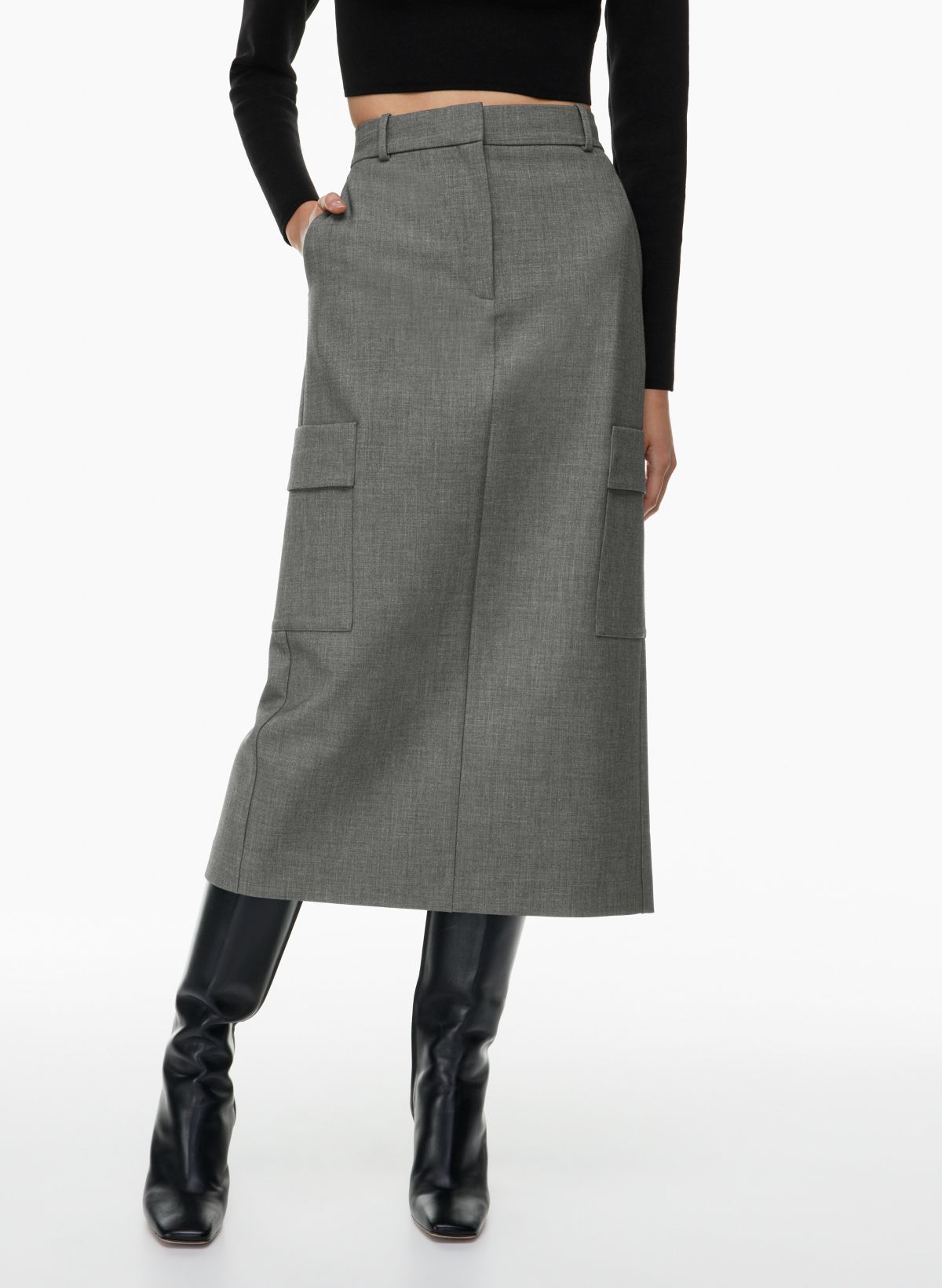 Aritzia long outlet wool skirt