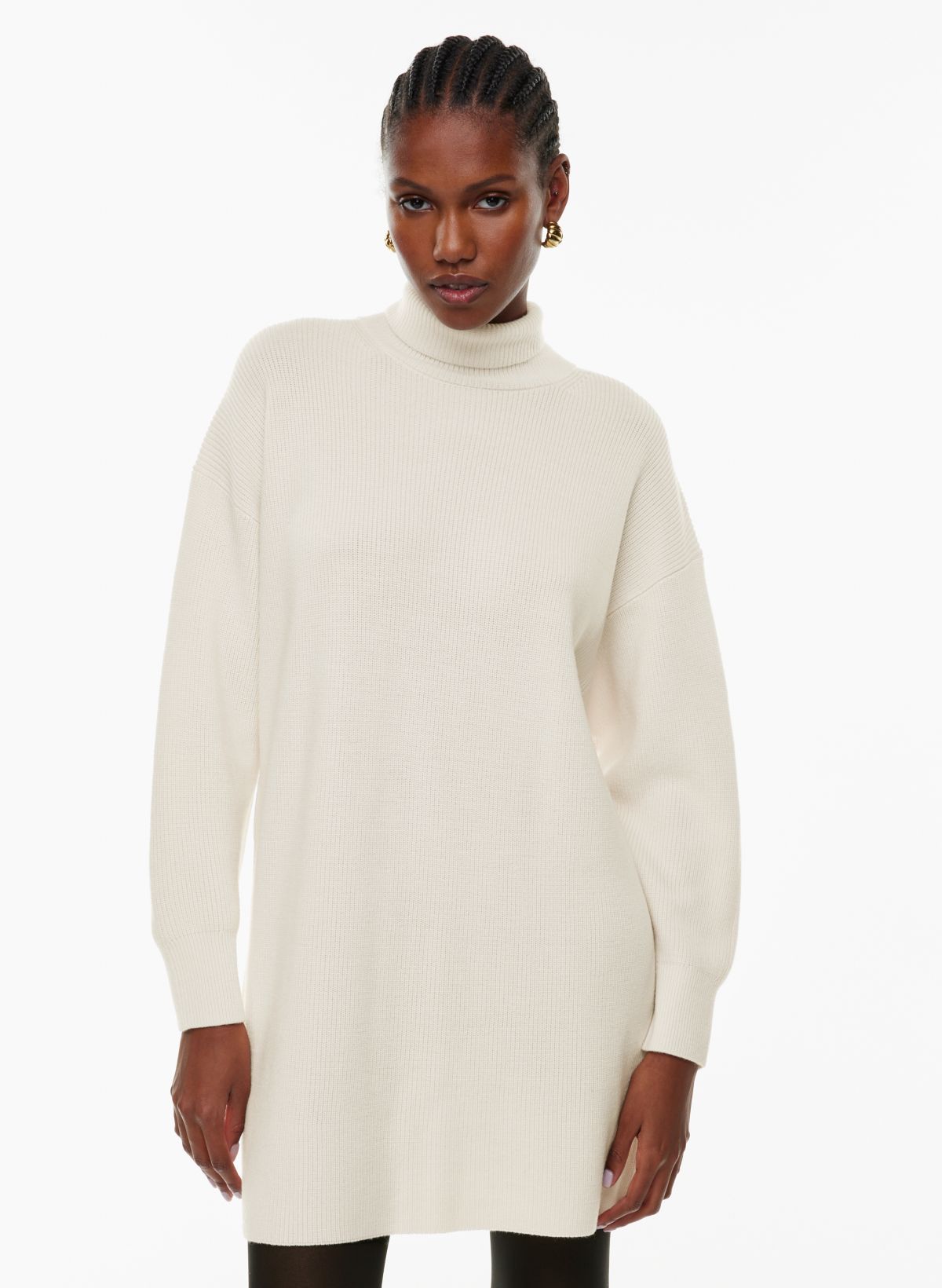 Buy t-base Off White Turtle Neck Solid Sweater - Sweater for Mens