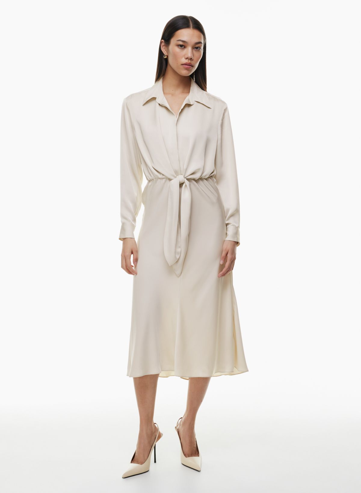 Babaton Women's Abbey Dress in Matte Pearl Size Large