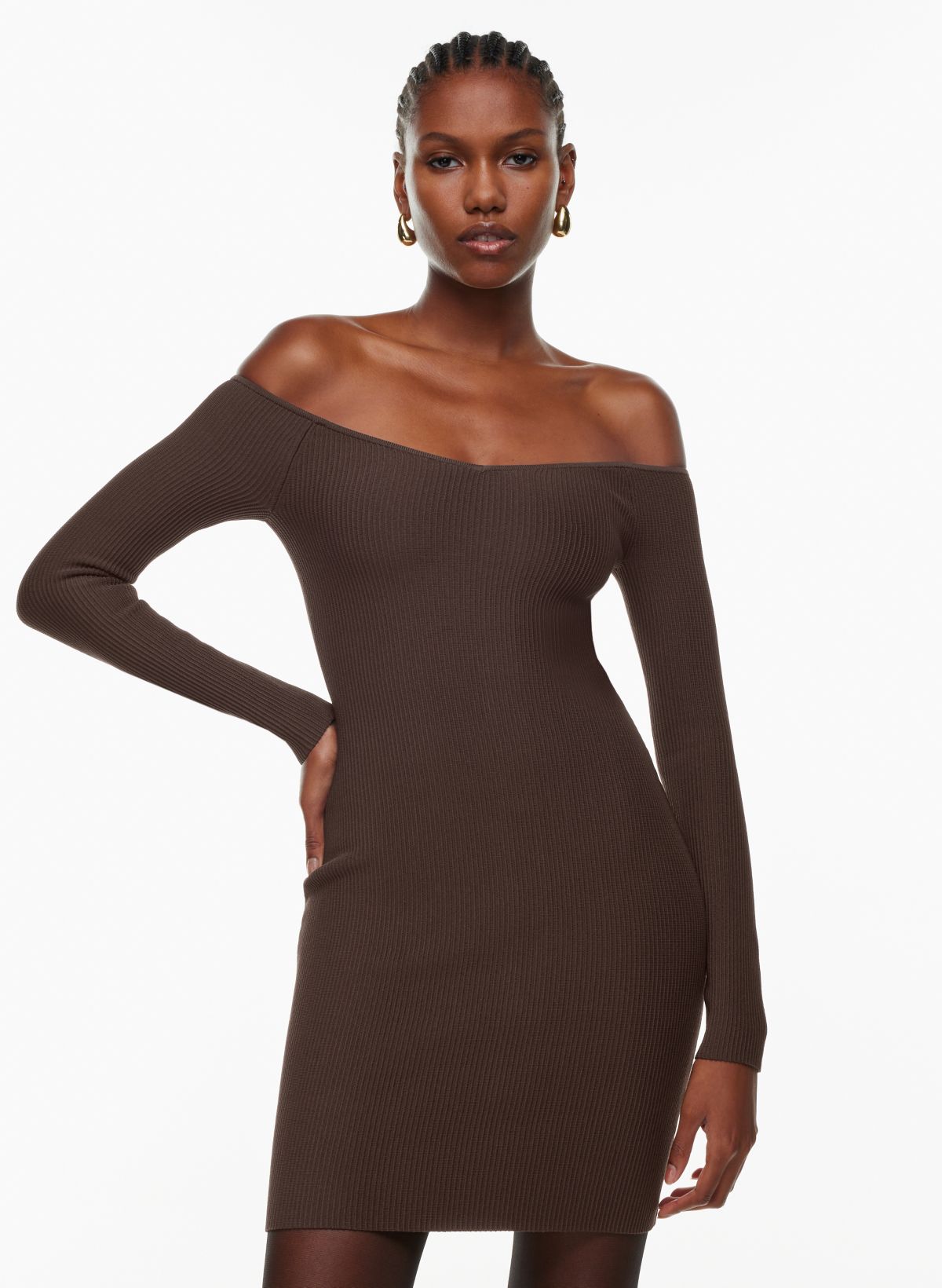 Aritzia off shop shoulder dress