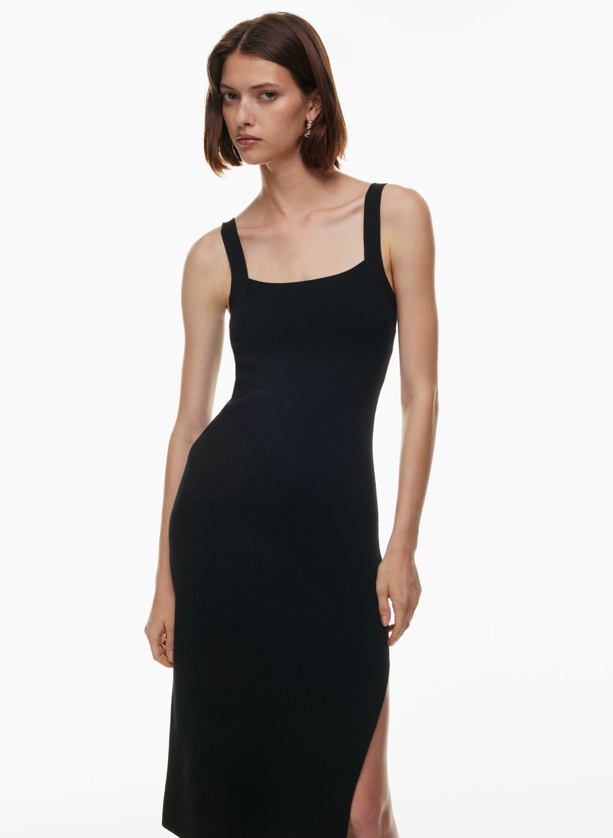 FREE PEOPLE Intimately - Taking Sides Bodycon Slip in Black